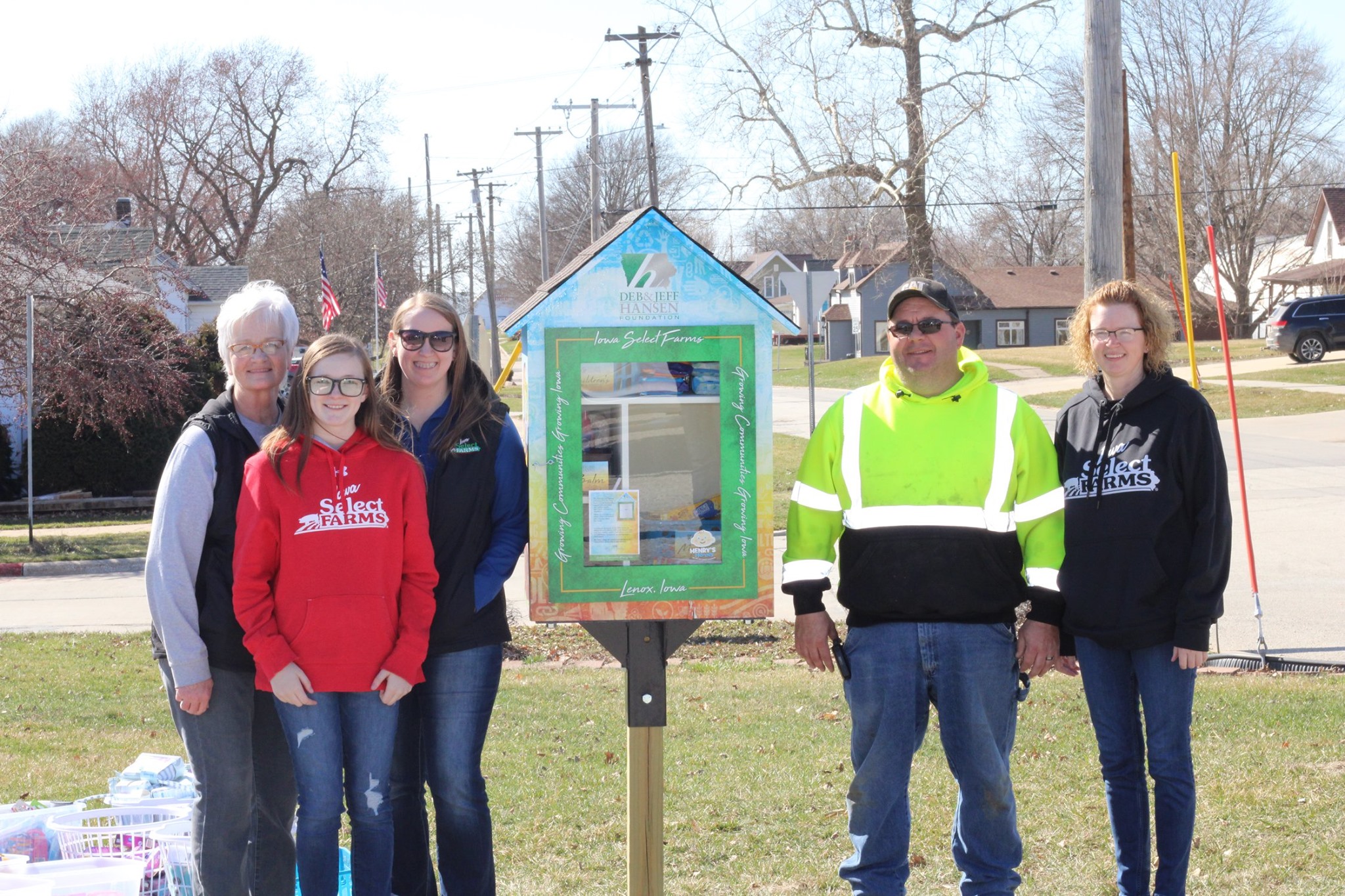 Lenox Little Free Pantry is Installed Iowa Select Farms